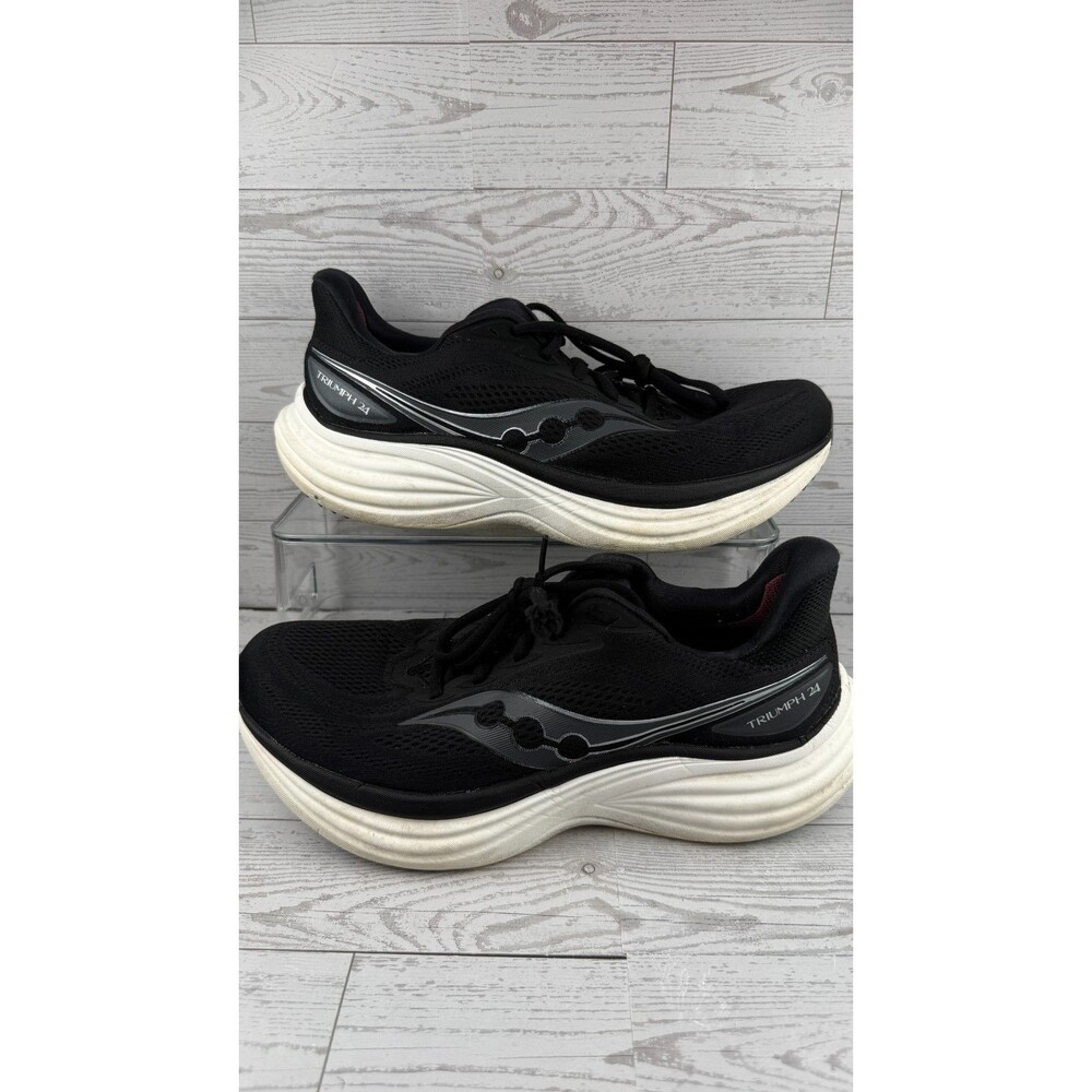 Saucony Triumph 24 S100997-1009 Black US 10D Men's Sneakers Running Shoes #795
